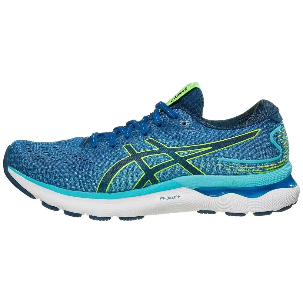 ASICS GEL-Nimbus 24 Men's Running Shoes Lake Drive/Hazard Green Size 8 US
